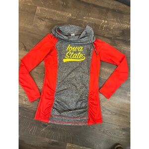 ZOOZATZ Iowa State Cyclones Cowl Neck Long Sleeve Athletic Top Women's Small
